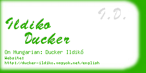 ildiko ducker business card